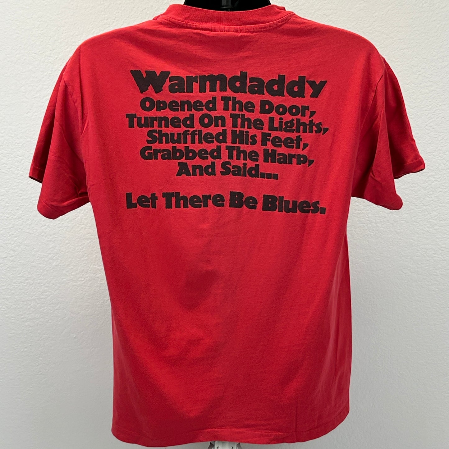 Vintage 90s Warmdaddys Philadelphia T Shirt Music Blues Jazz Reggae Red L Large