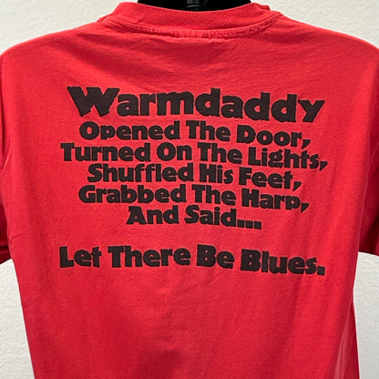 Vintage 90s Warmdaddys Philadelphia T Shirt Music Blues Jazz Reggae Red L Large