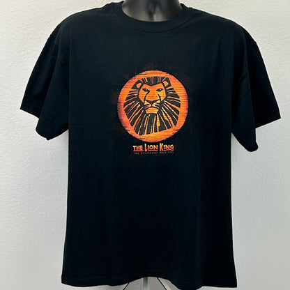 The Lion King Broadway Musical T Shirt Mufasa Disney Official Black Mens L Large
