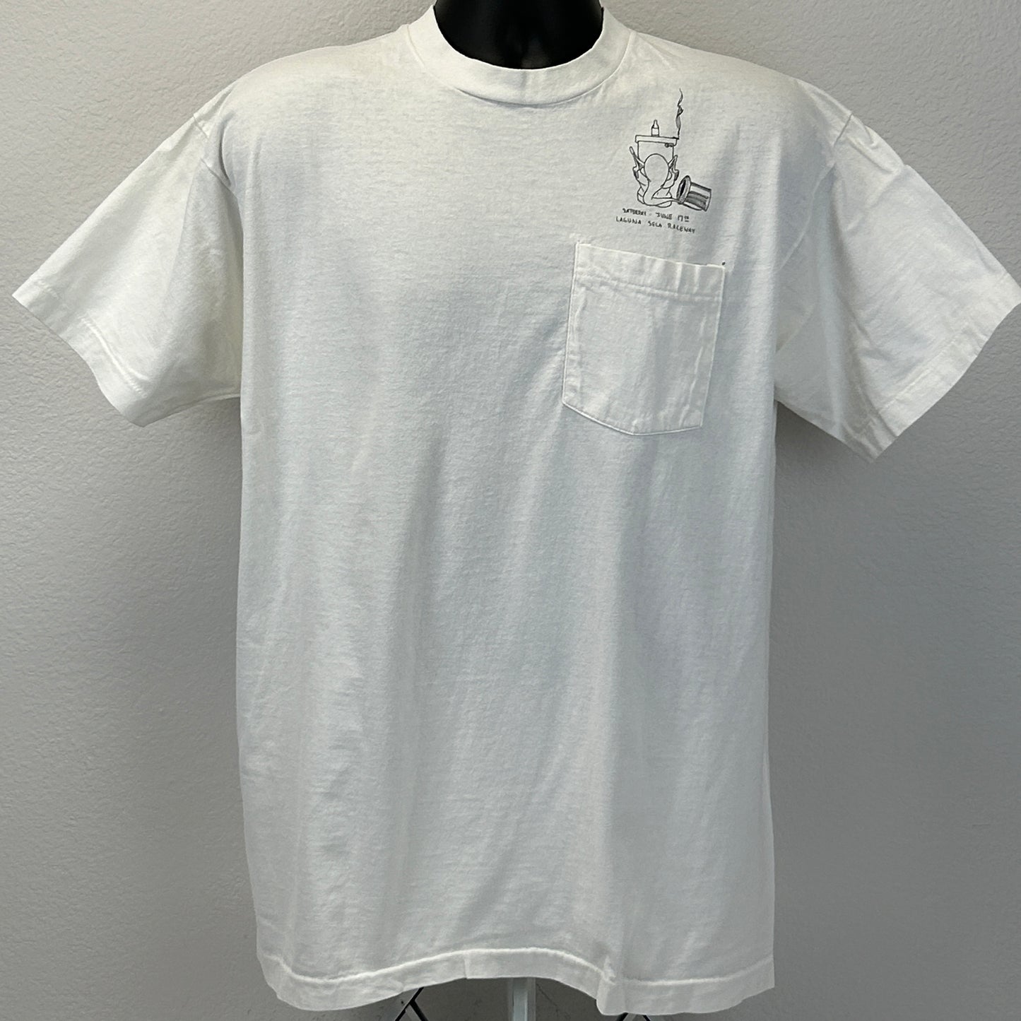 Vintage 90s Birth Summit Free Radicals T Shirt Funny Sperm White USA XL X-Large