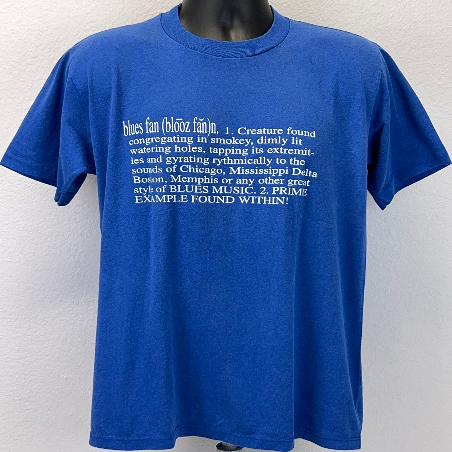 复古 Schoolhouse Blues Sessions T 恤 男式 中号 Blues Fan Jazz USA 蓝色