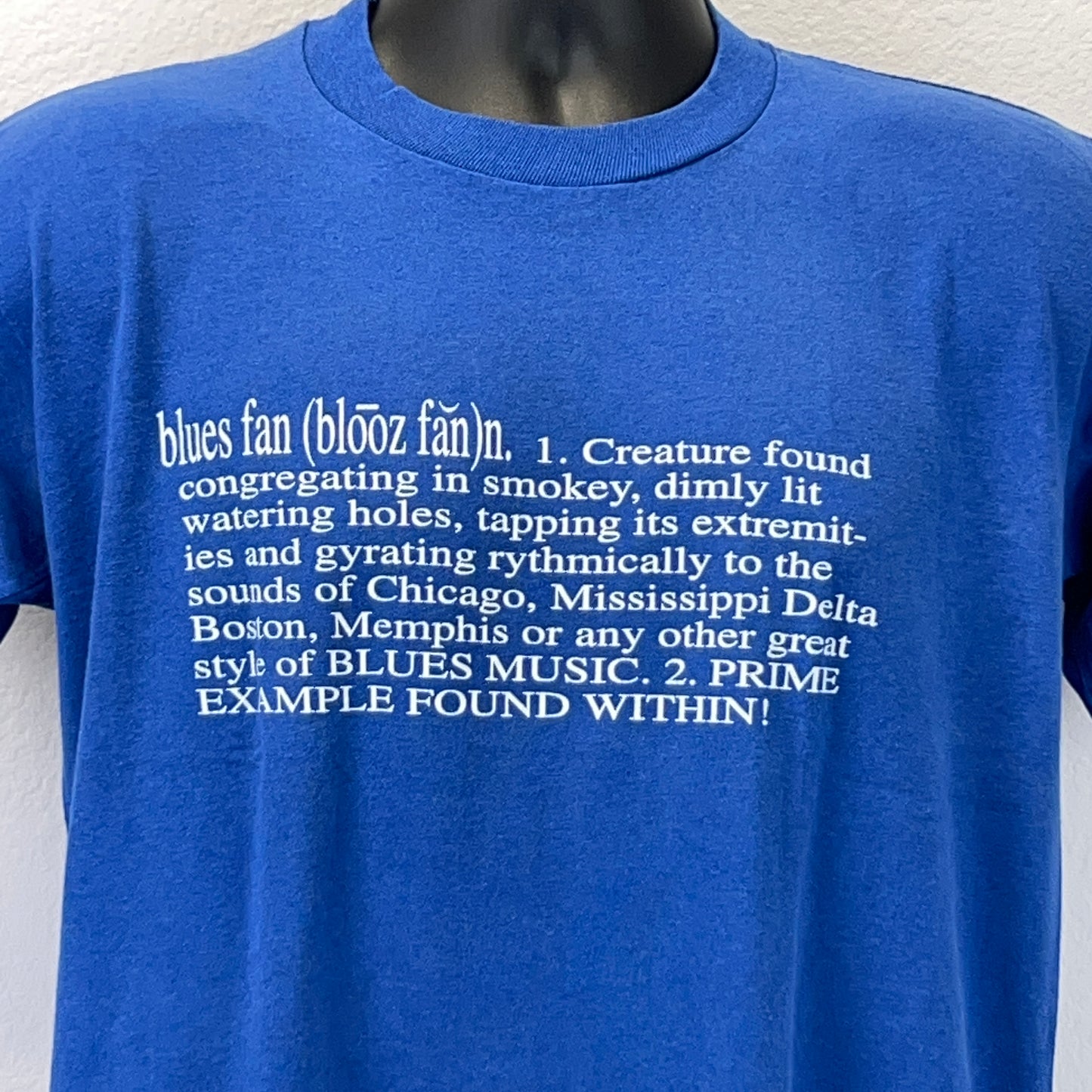 复古 Schoolhouse Blues Sessions T 恤 男式 中号 Blues Fan Jazz USA 蓝色
