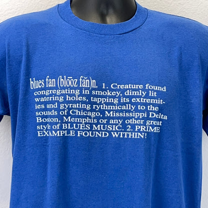 复古 Schoolhouse Blues Sessions T 恤 男式 中号 Blues Fan Jazz USA 蓝色