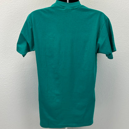 Vintage 80s Christmas Baby I'm Yours T Shirt Pinup Holiday Green Unisex S Small