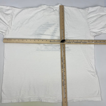 Vintage 80s Make Waves For Clean Water Hawaii T Shirt White Sailing Mens M Medium - Neon Vintage
