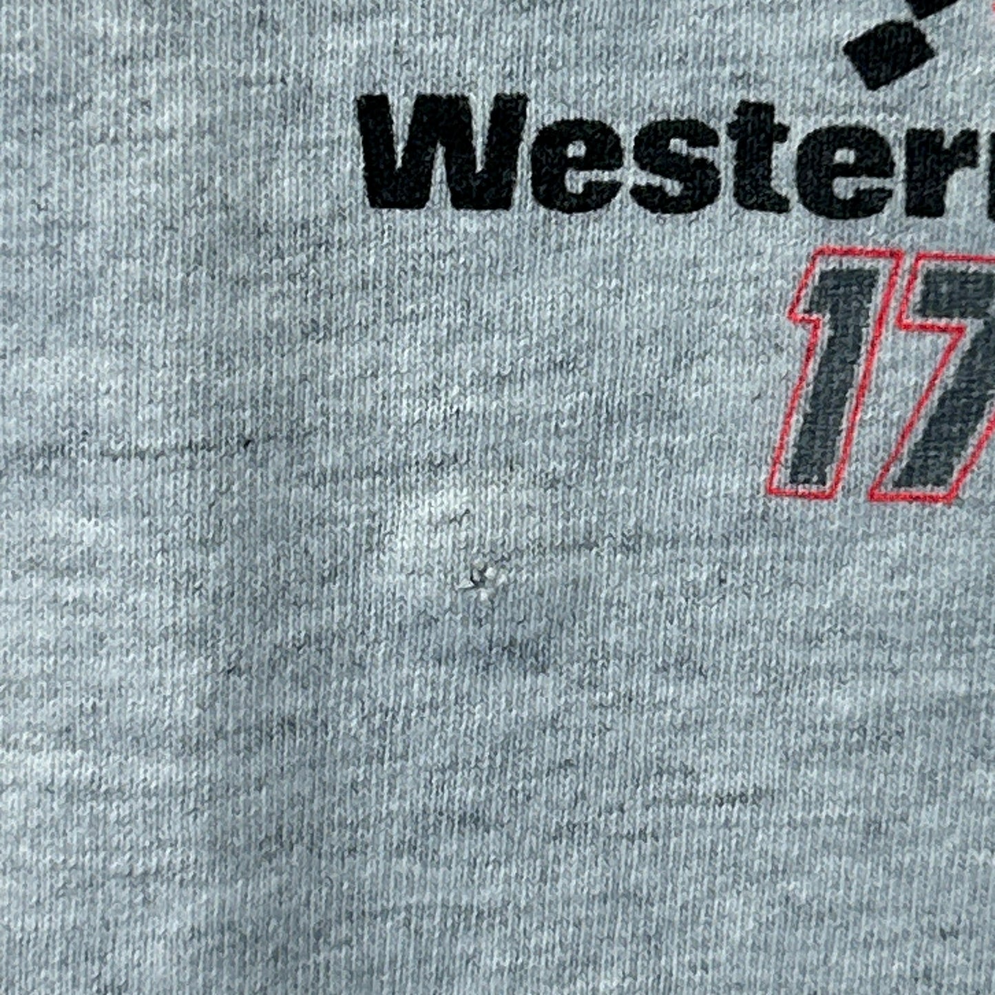 Camiseta vintage de NASCAR de Darrell Waltrip para hombre, talla mediana 17, estilo Western Auto, años 90, EE. UU., gris