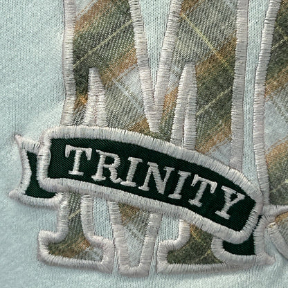 复古 Trinity Shamrocks 妈妈运动衫 女式中号高中 90 年代美国白色