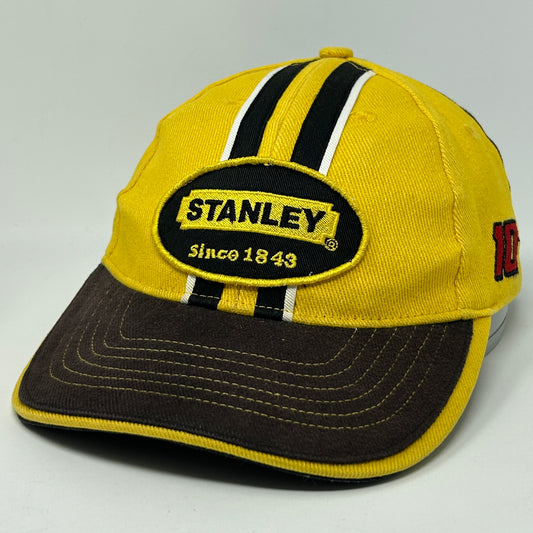 NASCAR Stanley Valvoline Hat Baseball Cap Motorsports Racing Yellow Strapback