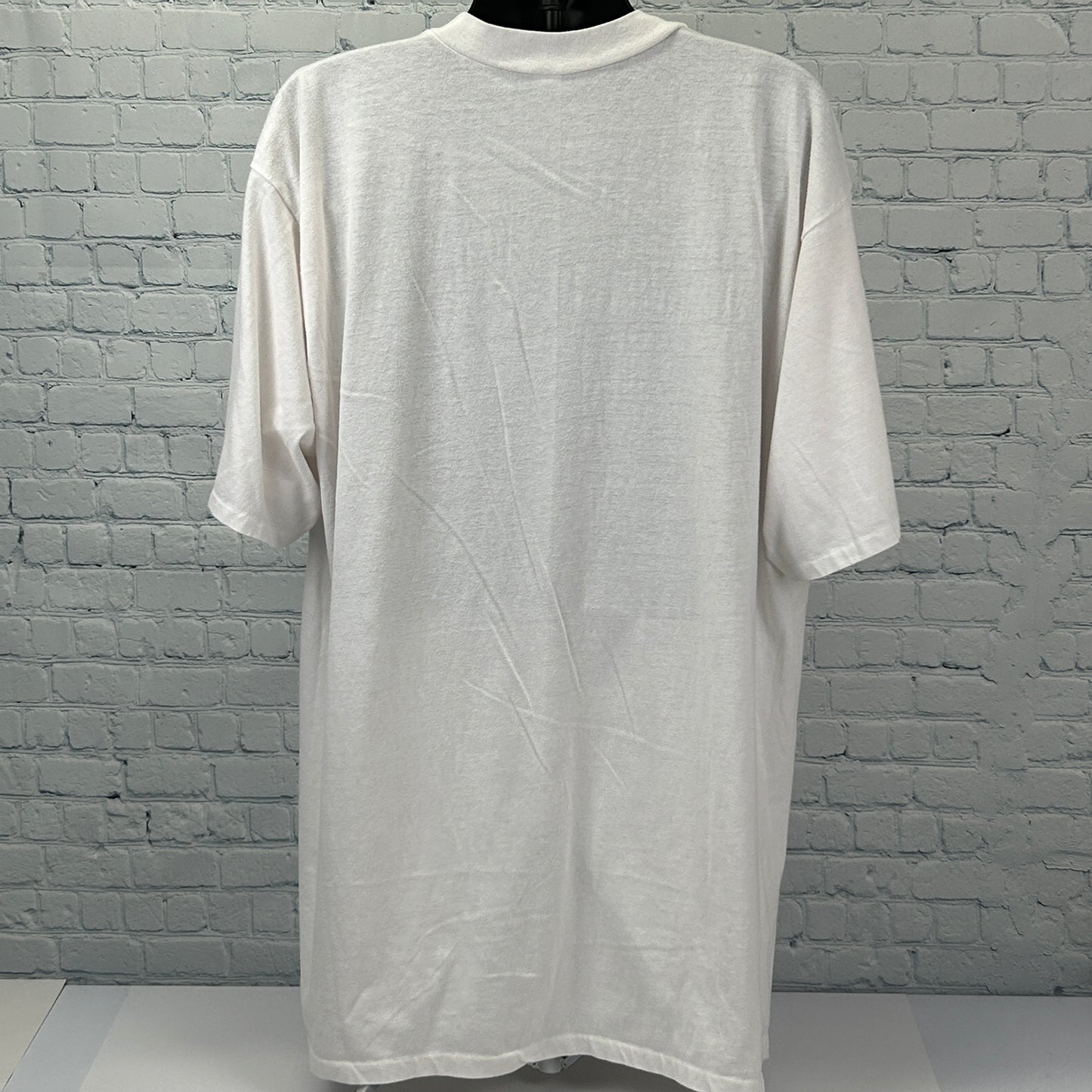 Vintage 80s Central Michigan University Sleep T Shirt CMU Chippewas White OSFA