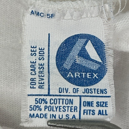 Vintage 80s Central Michigan University Sleep T Shirt CMU Chippewas White OSFA