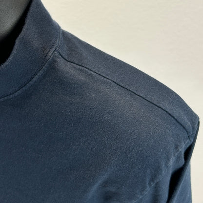 Vintage Tommy Hilfiger T Shirt Mens M Medium Blue 90s Long Sleeve Spell Out USA