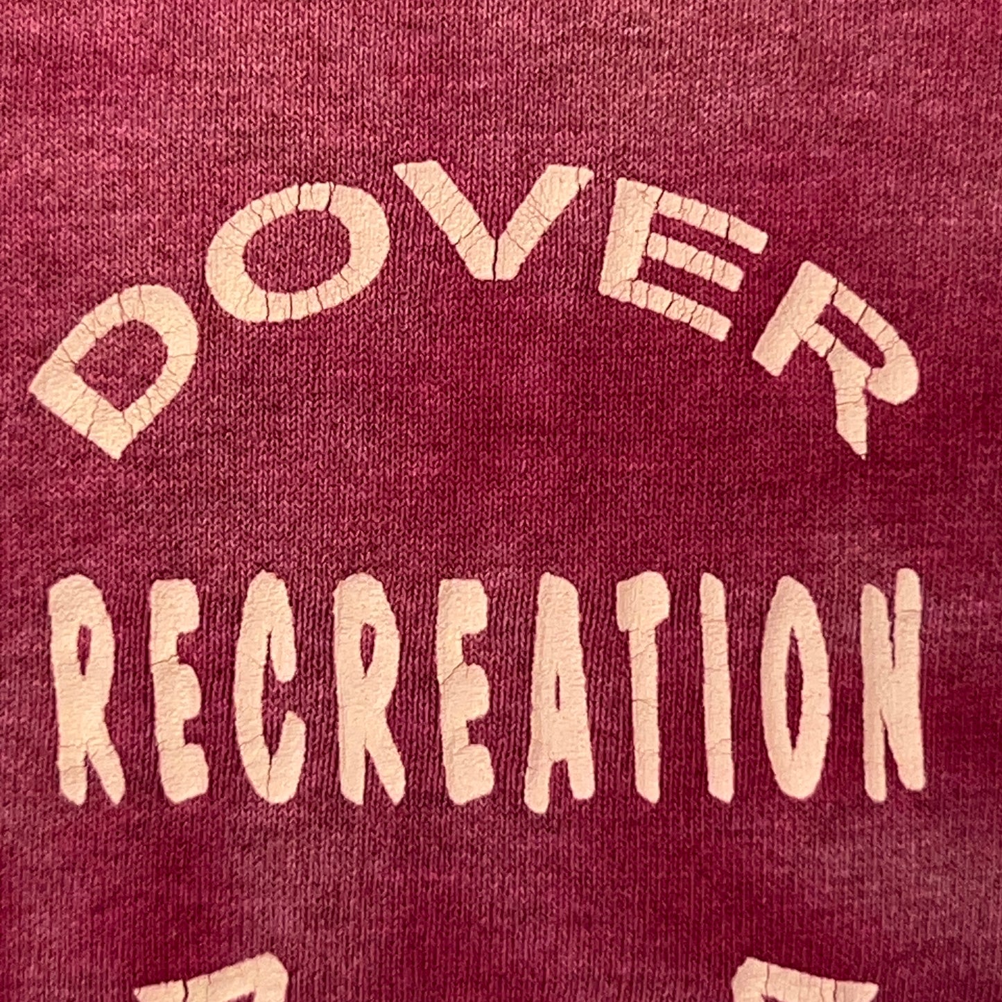 Vintage 90s Dover Recreation Area T Shirt Single Stitch Tee Red Unisex L Large