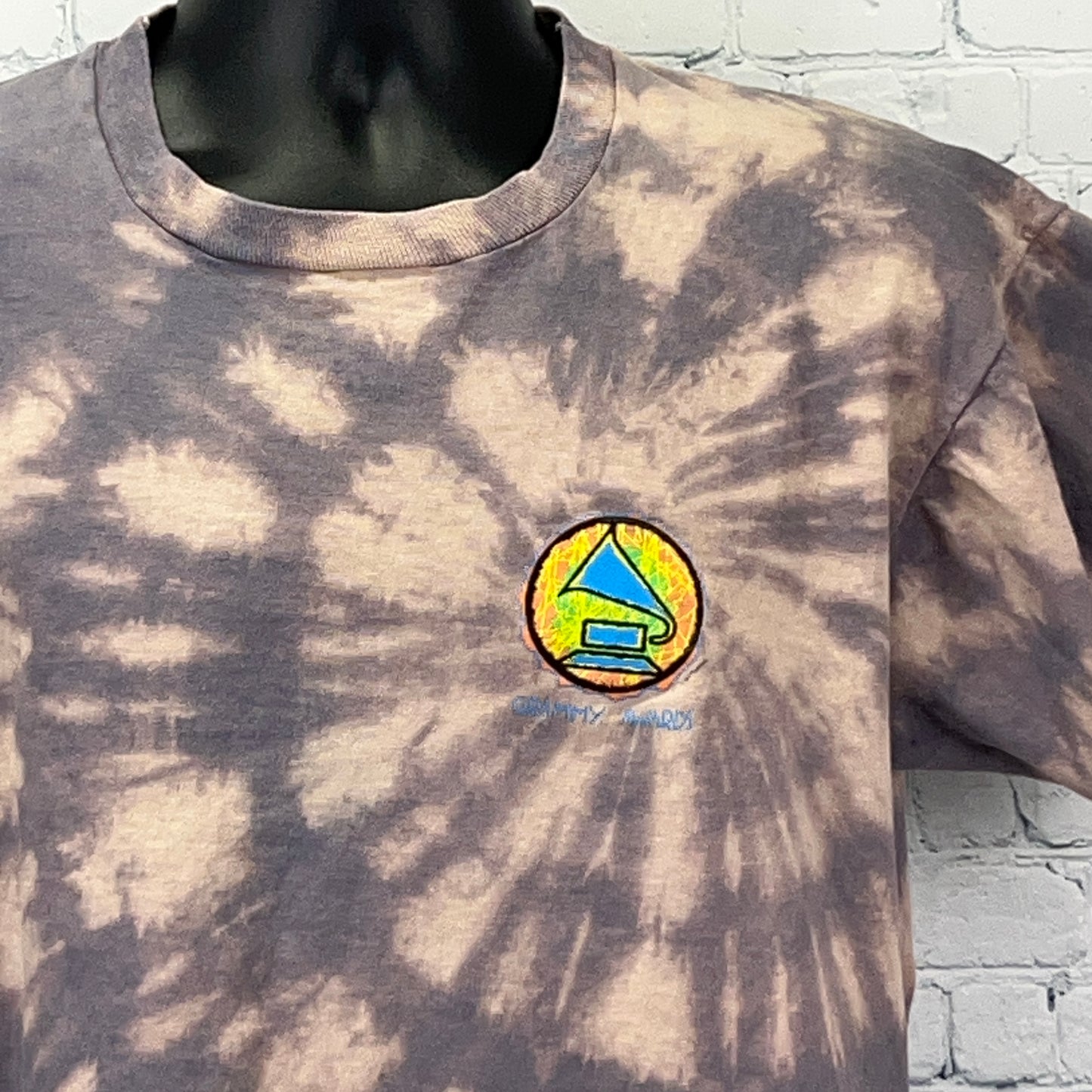Vintage 90s Grammy Awards Logo T Shirt Music Made In USA Gray Unisex XL X-Large