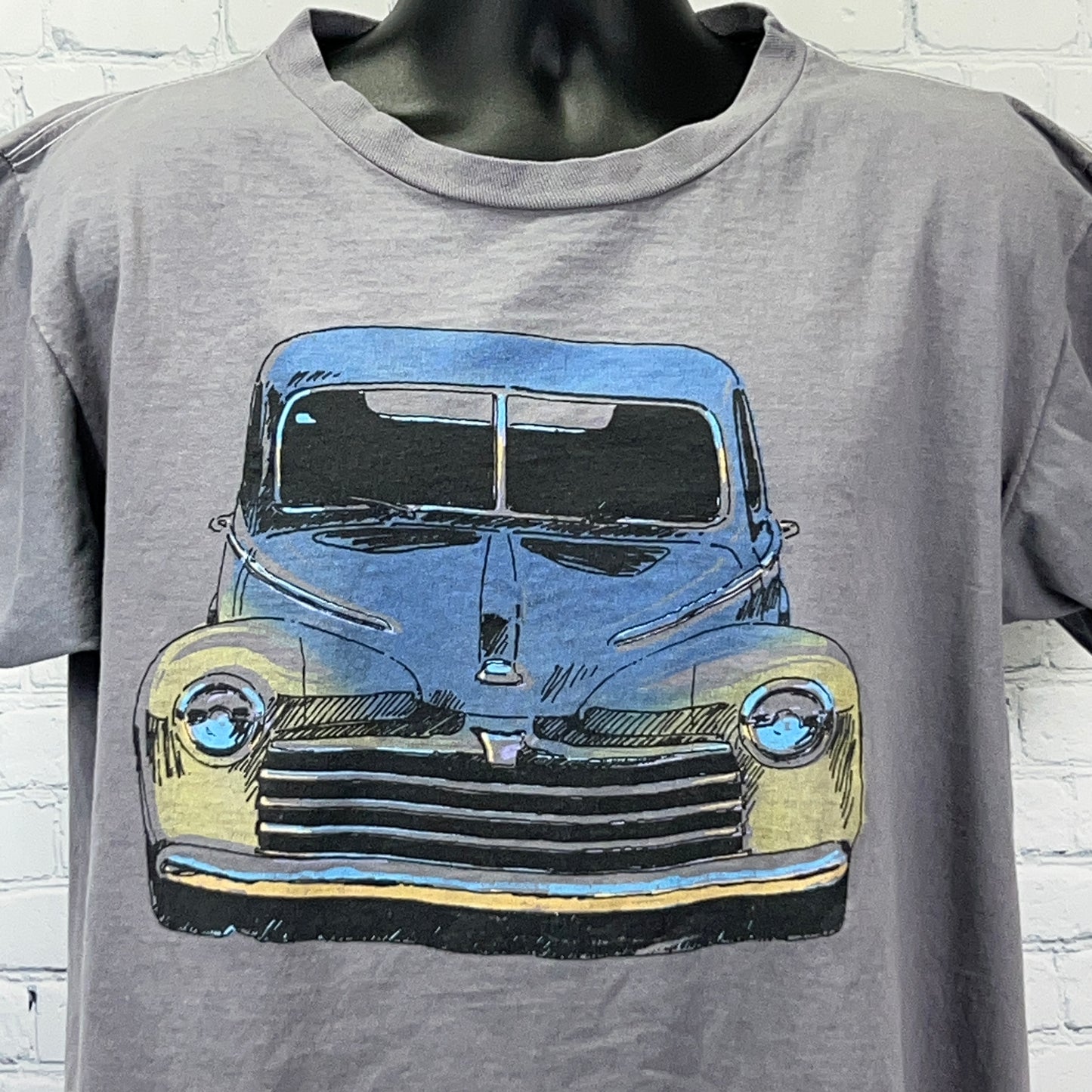 Vintage 80s Rocky Mountain Street Rod Nationals T Shirt 1988 Gray Unisex L Large - Neon Vintage