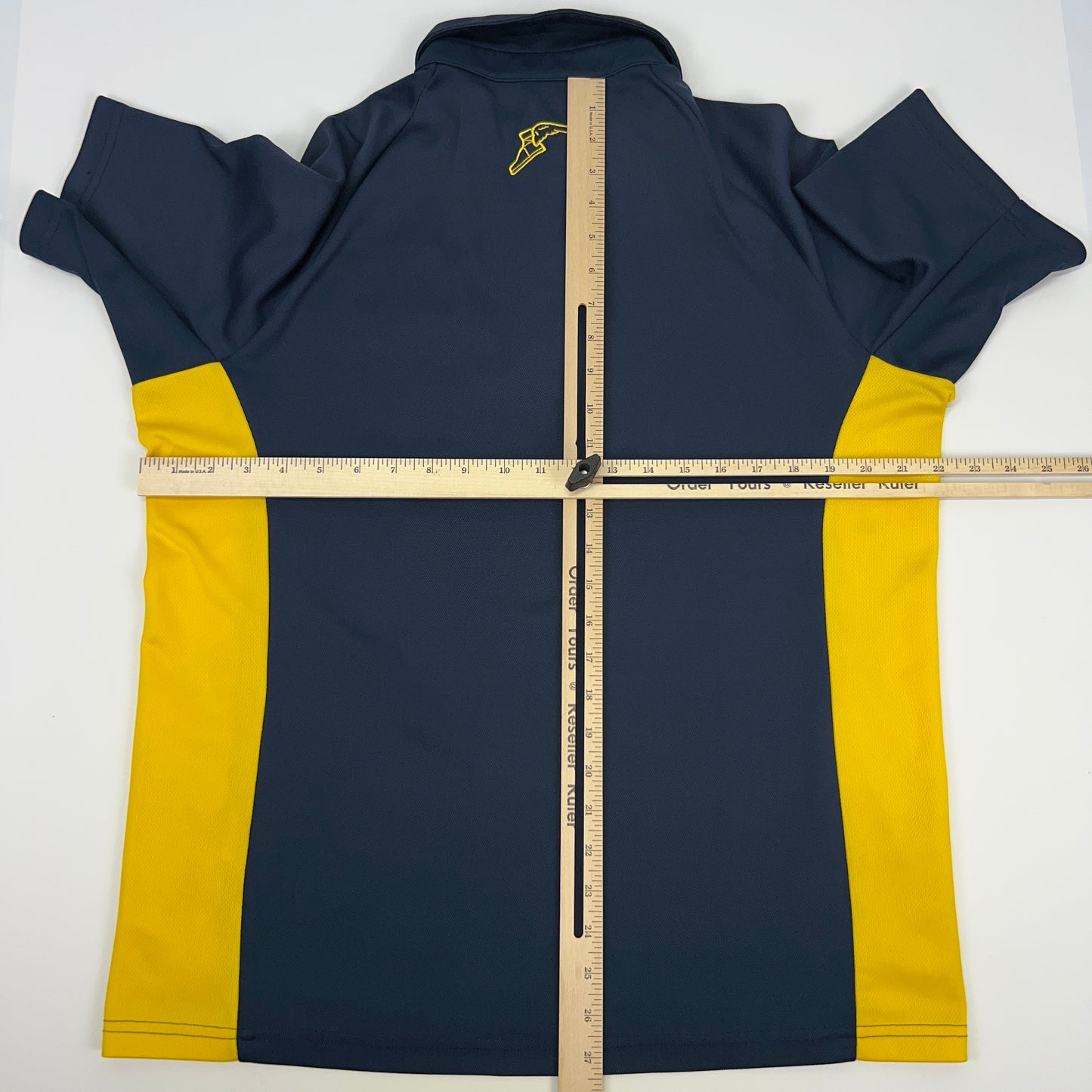 Goodyear Racing Polo Shirt Blue Motorsports Auto Racing Boardroom Mens M Medium