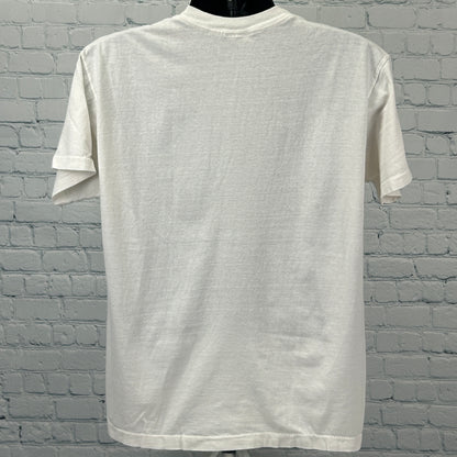 Vintage 90s Excalibur Las Vegas New Years T Shirt Jail Party Hotel White L Large