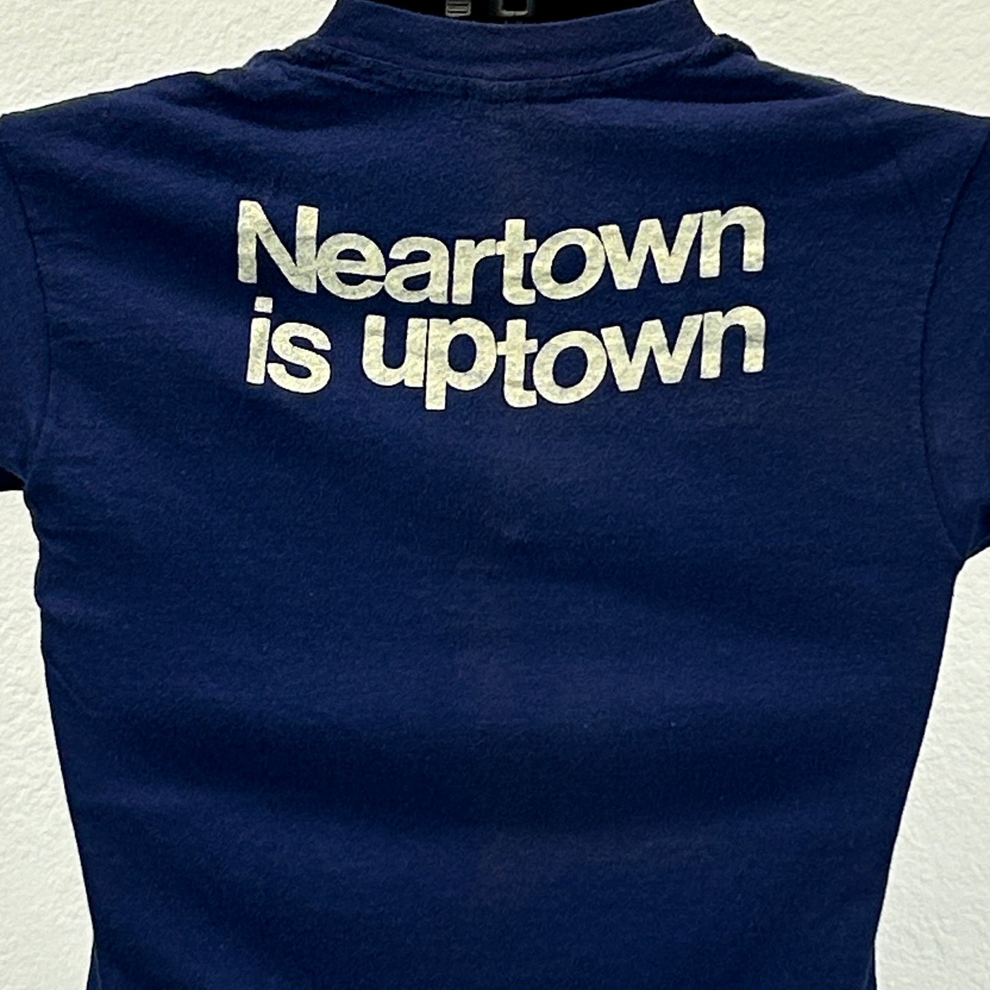 Camiseta vintage Neartown No Name News, talla extra pequeña, años 70, para hombre, color azul