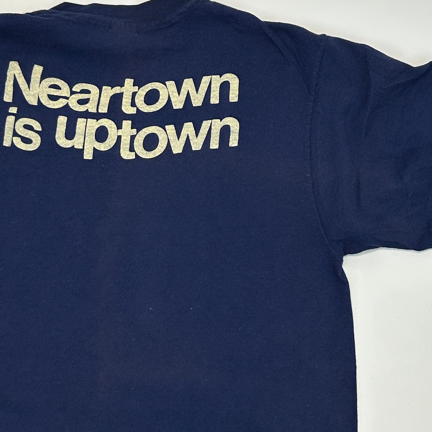 Camiseta vintage Neartown No Name News, talla extra pequeña, años 70, para hombre, color azul