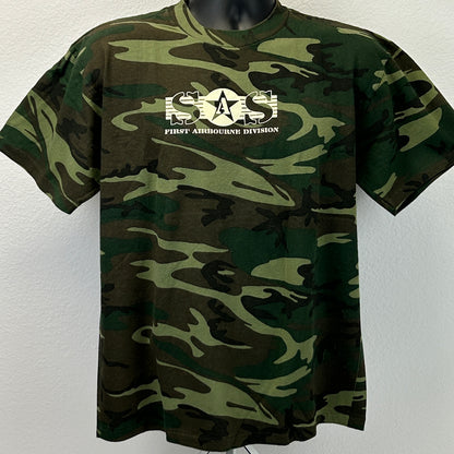 Vintage SAS Surfing Magazine Airshow Series T Shirt Mens Large Green 90s Surfer