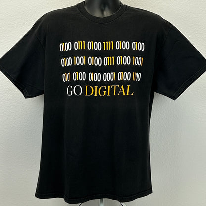 Go Digital Go SMPTE T 恤 X-Large 电影 电影 电视工程师 男式 黑色