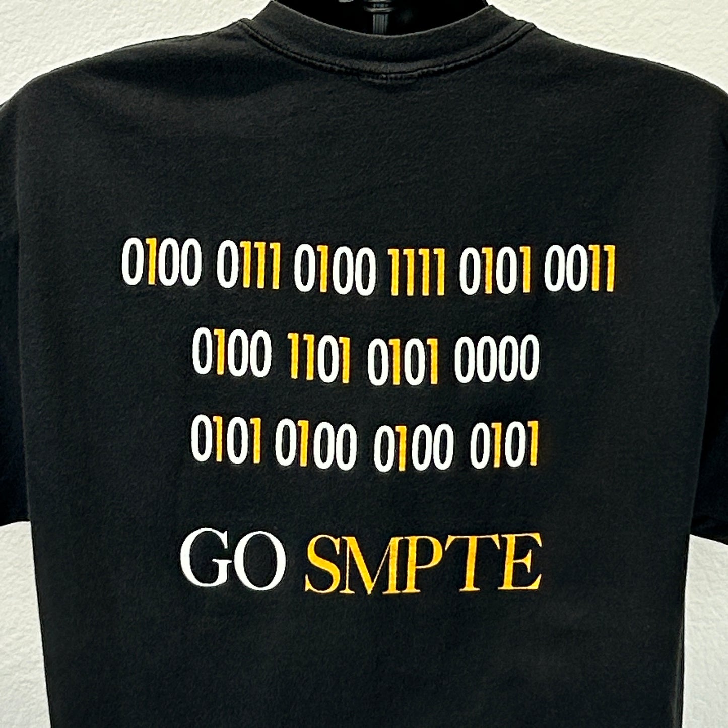 Go Digital Go SMPTE T 恤 X-Large 电影 电影 电视工程师 男式 黑色