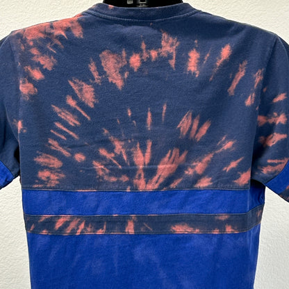 The Hundreds Striped T Shirt Mens M Medium Blue Streetwear Tie Dye Tee - Neon Vintage