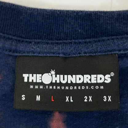 The Hundreds Striped T Shirt Mens M Medium Blue Streetwear Tie Dye Tee - Neon Vintage