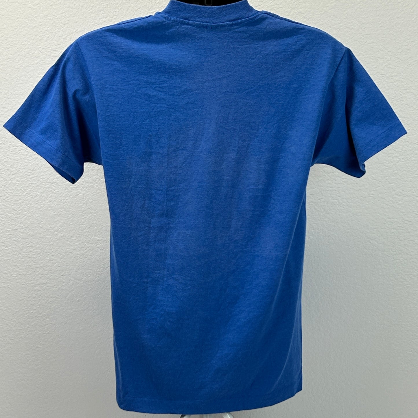 Vintage WWA World Wrestling Alliance T Shirt Mens M Medium Blue 80s NWA WWE WWF