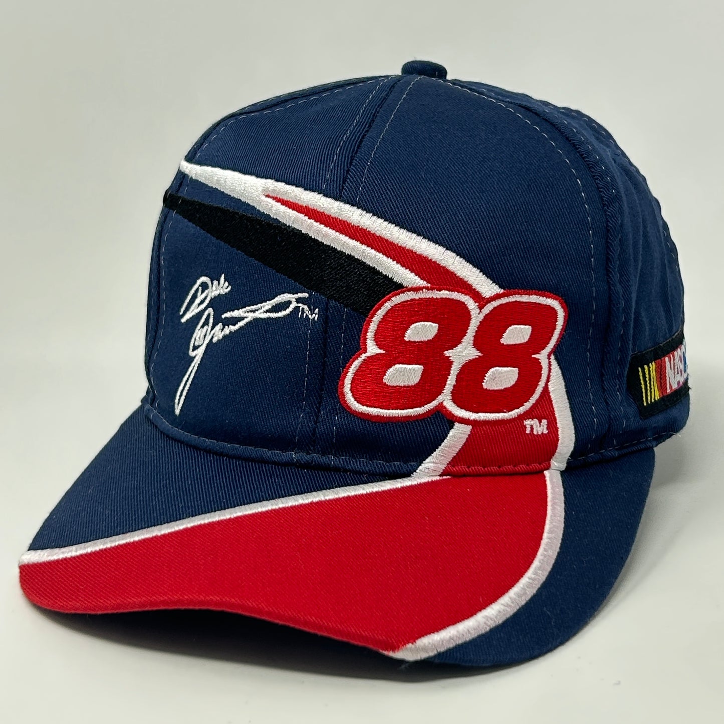 Vintage NASCAR Dale Jarrett Youth Hat Baseball Cap 88 Motorsports Snapback Blue - Neon Vintage