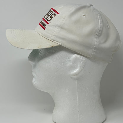 Vintage 90s Nebraska Cornhuskers Hat Cap UNL 3 Bar Line The Game Snapback White