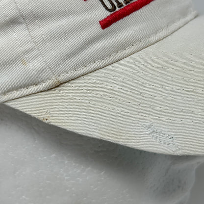 Vintage 90s Nebraska Cornhuskers Hat Cap UNL 3 Bar Line The Game Snapback White