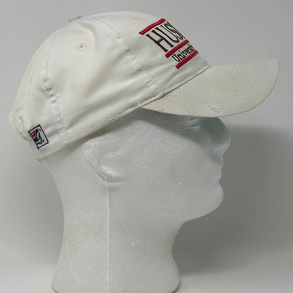 Vintage 90s Nebraska Cornhuskers Hat Cap UNL 3 Bar Line The Game Snapback White