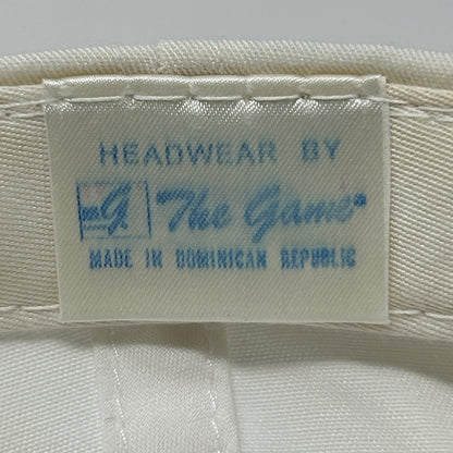 Vintage 90s Nebraska Cornhuskers Hat Cap UNL 3 Bar Line The Game Snapback White