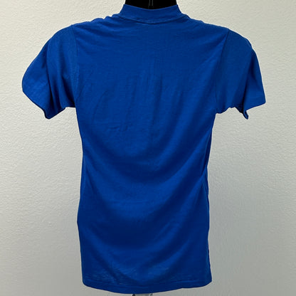 复古油田垃圾协会 T 恤 男式 X-Small 德克萨斯石油钻探 蓝色