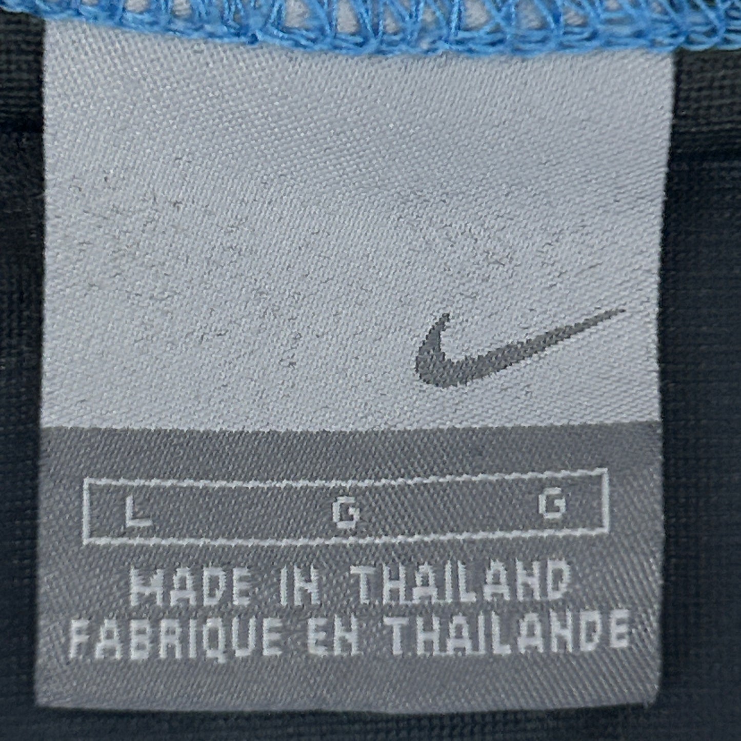 Camiseta Nike vintage de malla para hombre, camiseta de fútbol, ​​baloncesto, logo Y2K azul