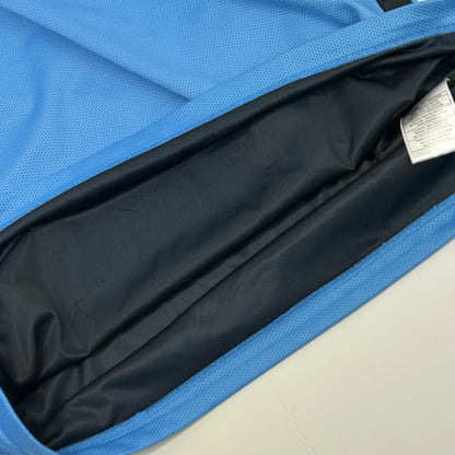 Camiseta Nike vintage de malla para hombre, camiseta de fútbol, ​​baloncesto, logo Y2K azul