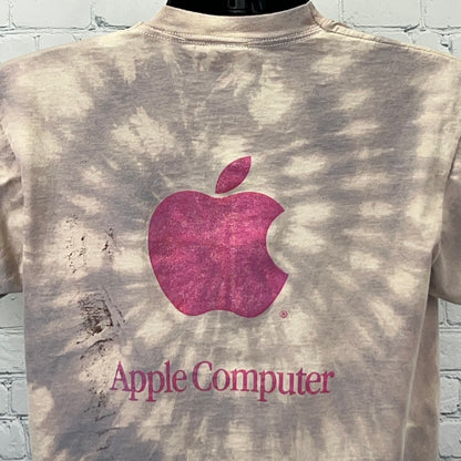 Vintage 80s Apple Computer Scrub Shirt Scramble T Shirt Illinois Single Stitch M