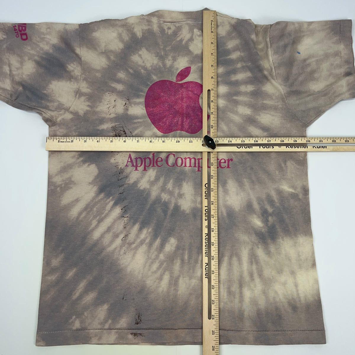 Vintage 80s Apple Computer Scrub Shirt Scramble T Shirt Illinois Single Stitch M