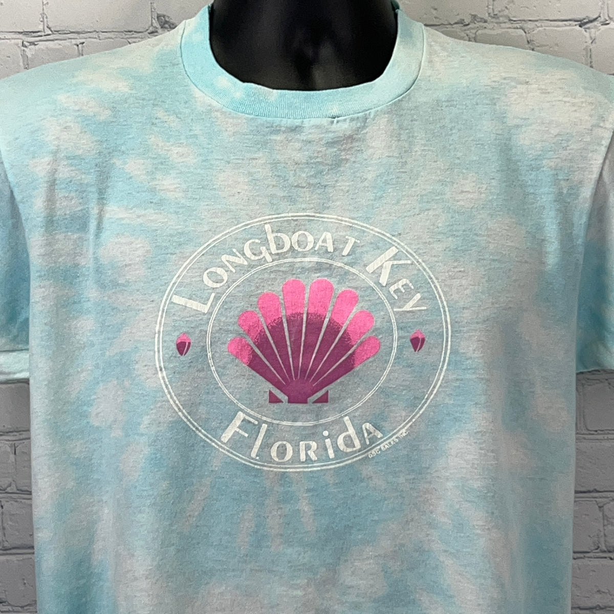 Vintage Longboat Key Florida Shell Tourist T Shirt Single Stitch Graphic Tee S