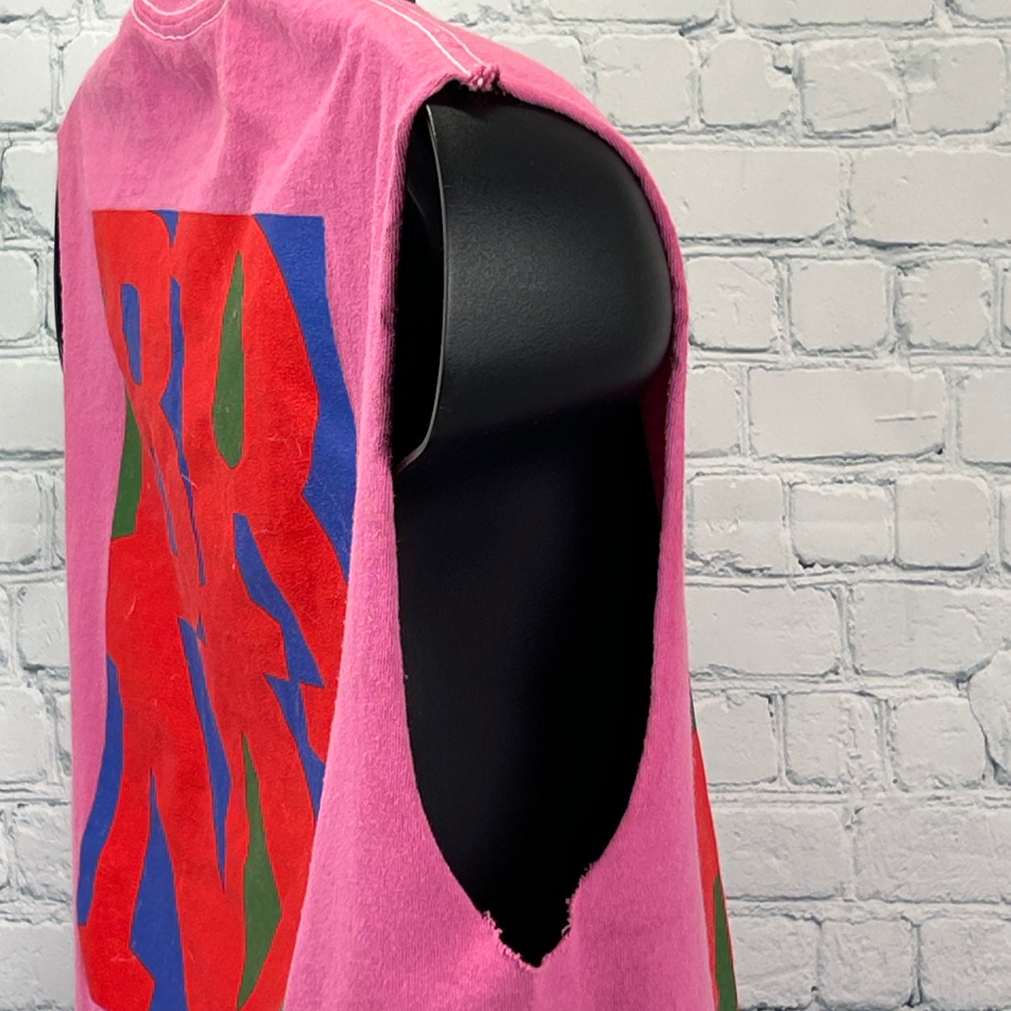 DRTY BRNX Dirty Bronx T Shirt New York NY PLTD Sleeveless Tee Pink M Medium