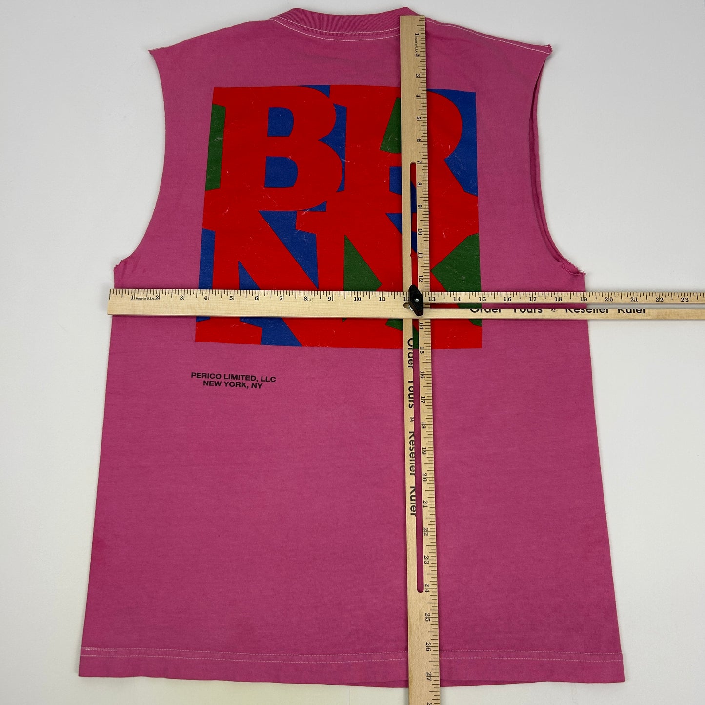 DRTY BRNX Dirty Bronx T Shirt New York NY PLTD Sleeveless Tee Pink M Medium