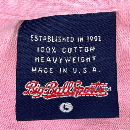 Vintage 90s Girls Kick Butt Softball T Shirt Baseball USA Pink Unisex L Large