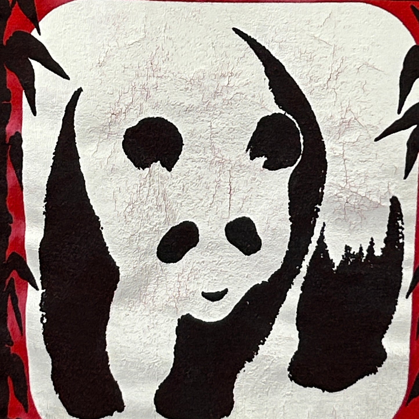 Vintage 80s Busch Gardens Giant Panda Bear T Shirt Red Made In USA Mens M Medium