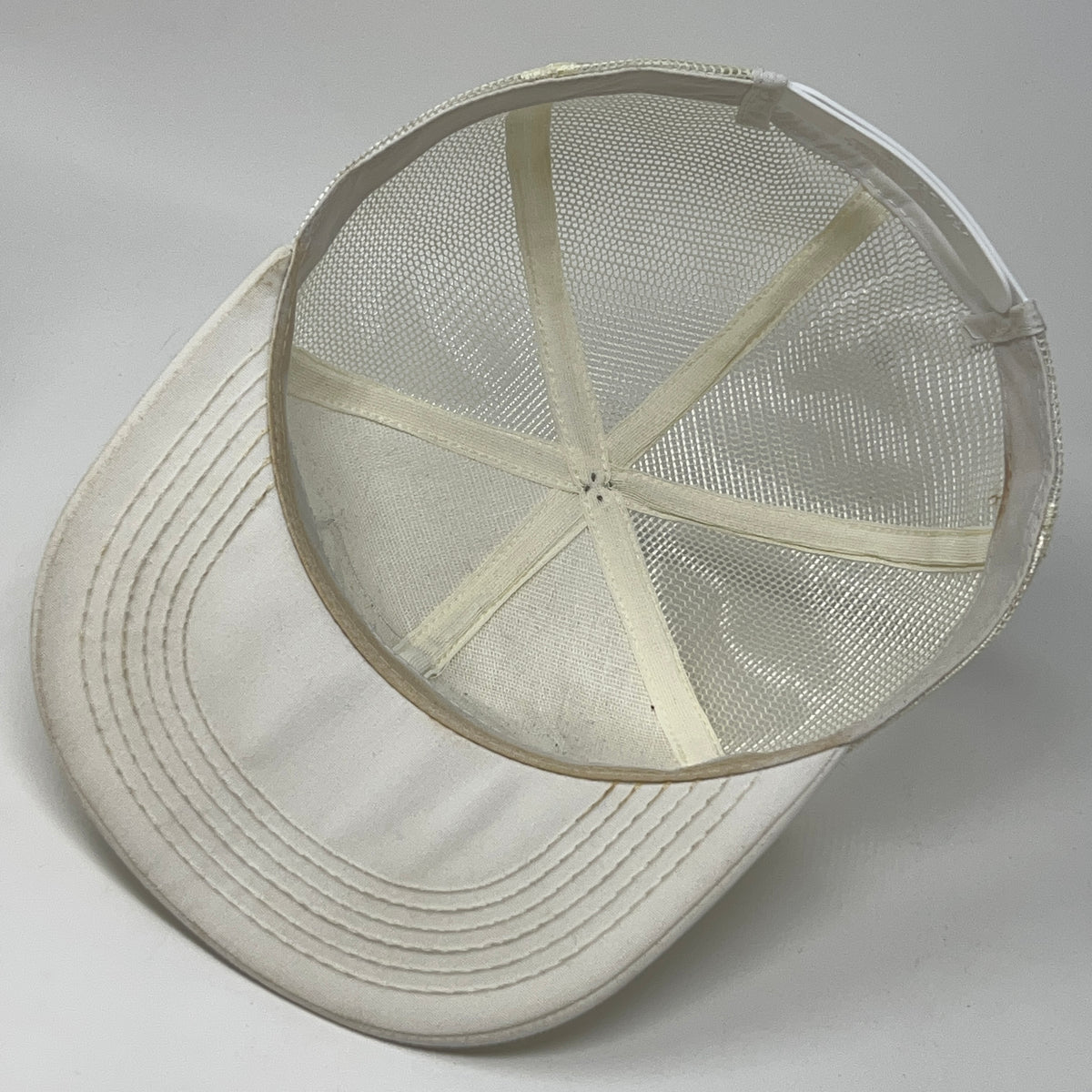 Vintage Hy-Vigor Seeds Trucker Hat Baseball Cap White Farmer Snapback K-Products