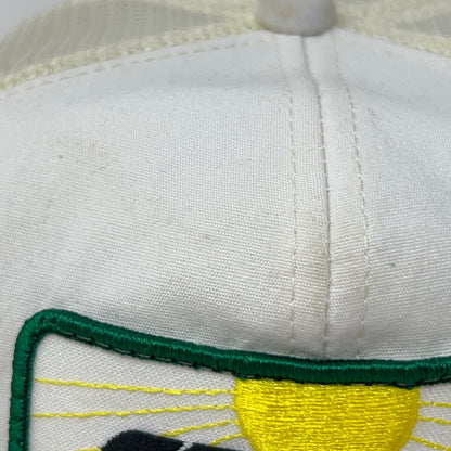 Vintage Hy-Vigor Seeds Trucker Hat Baseball Cap White Farmer Snapback K-Products