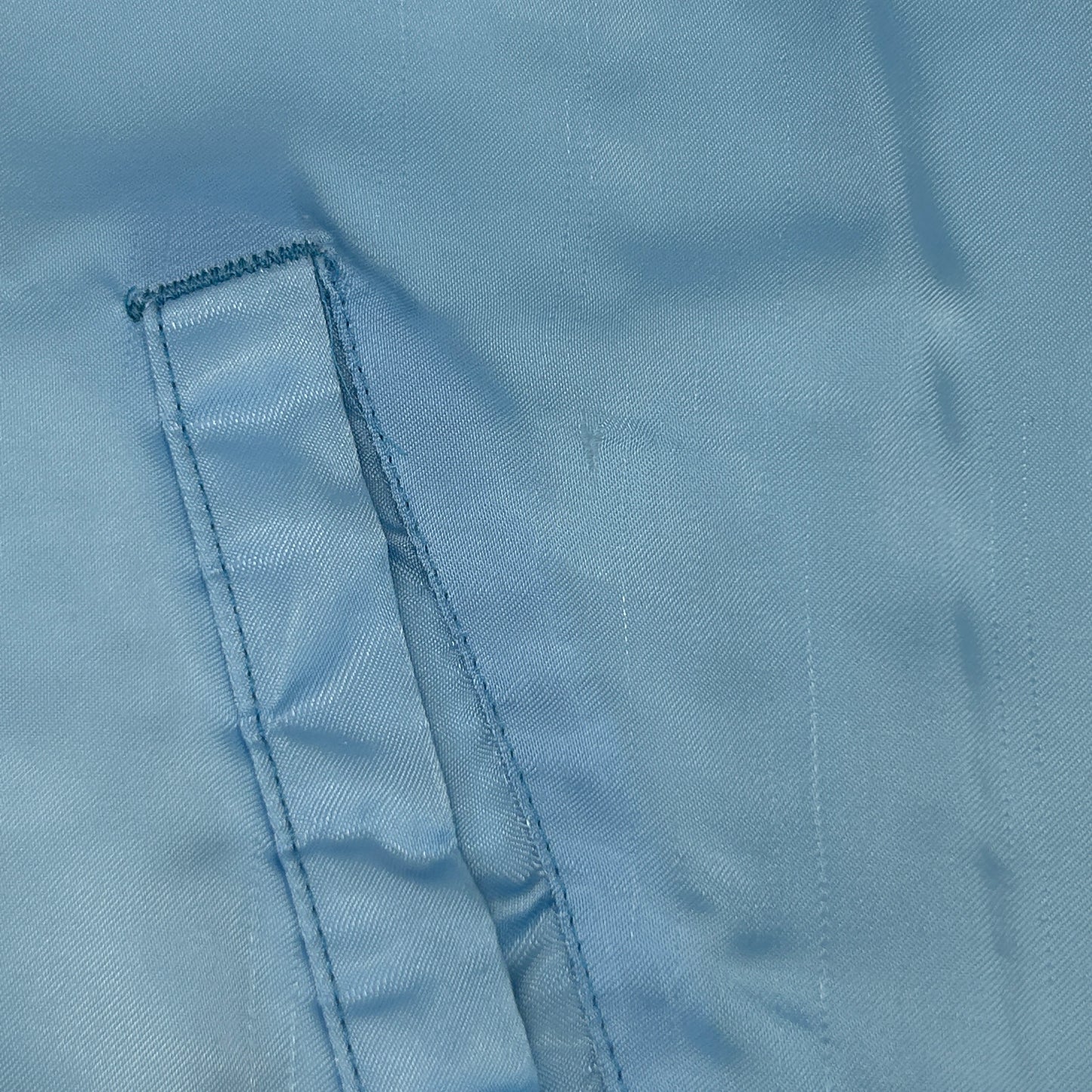 Vintage 80s Hewlett Packard Satin Jacket Computers Technology USA Blue M Medium