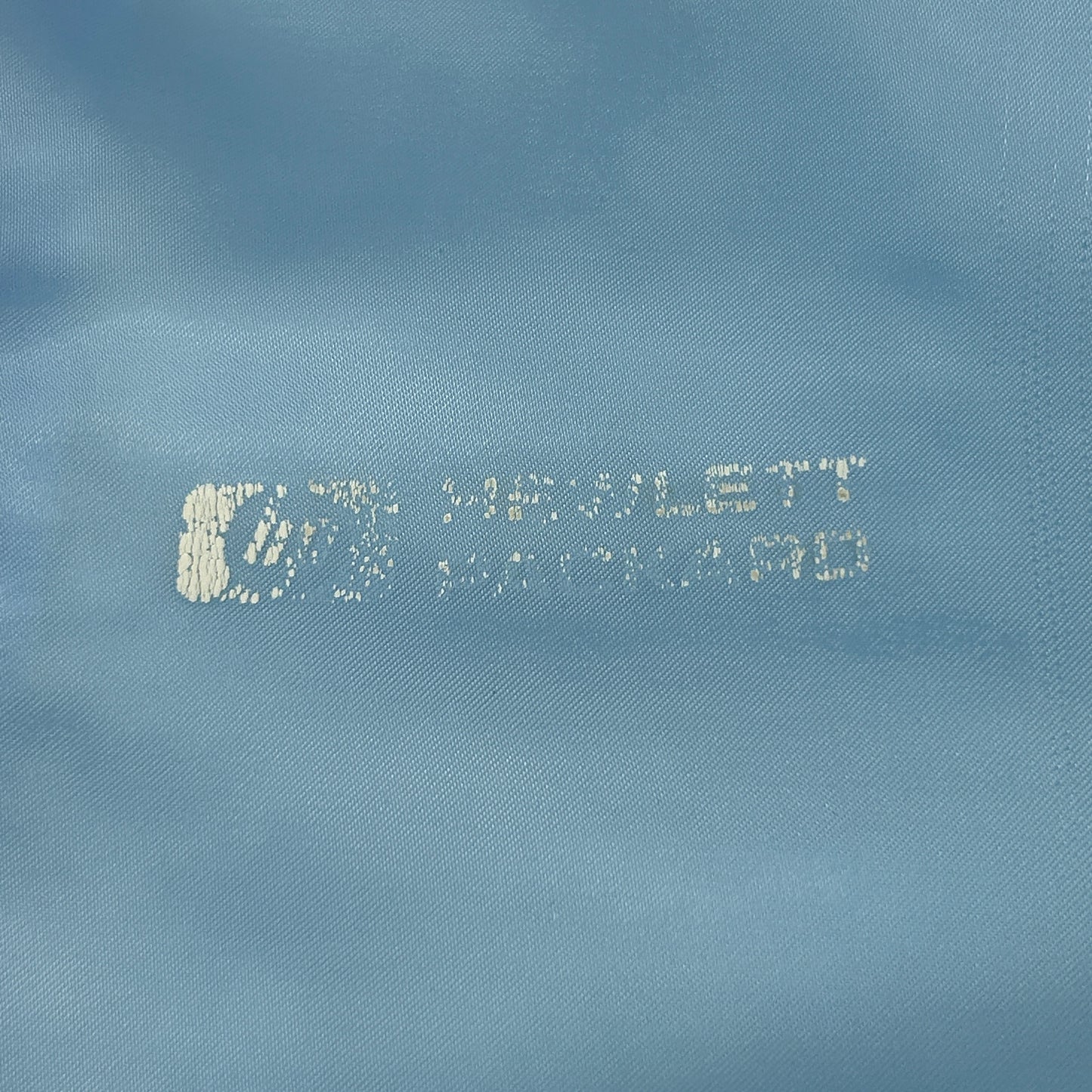 Vintage 80s Hewlett Packard Satin Jacket Computers Technology USA Blue M Medium