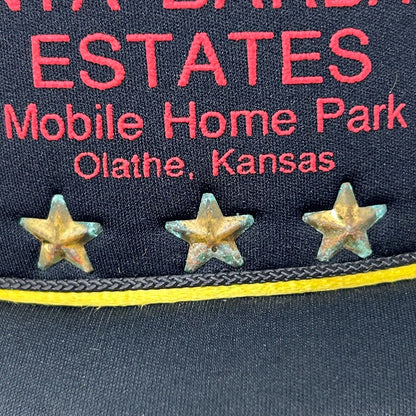 Vintage Mobile Home Park Trucker Hat Baseball Cap Olathe Kansas Snapback Black