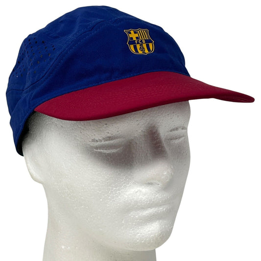 FC Barcelona Nike Tailwind Baseball Cap Hat Running Runner Futbol Strapback Blue