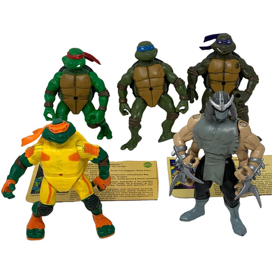 Lot of 5 Vintage Y2Ks TMNT Action Figures Teenage Mutant Ninja Turtles Toys